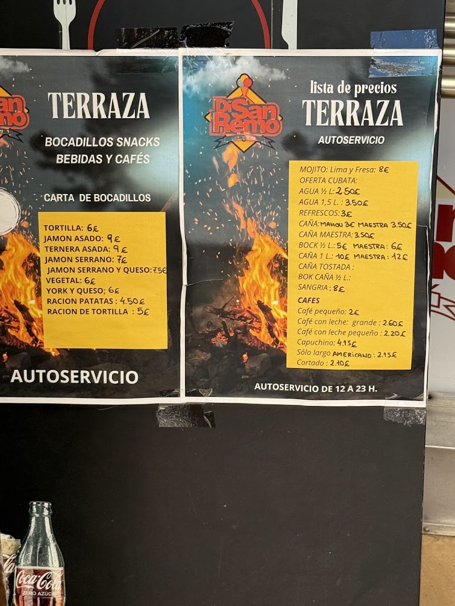 Restaurante DiSanRemo Menu - Image 1